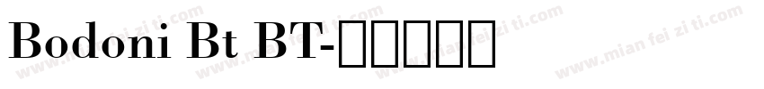 Bodoni Bt BT字体转换